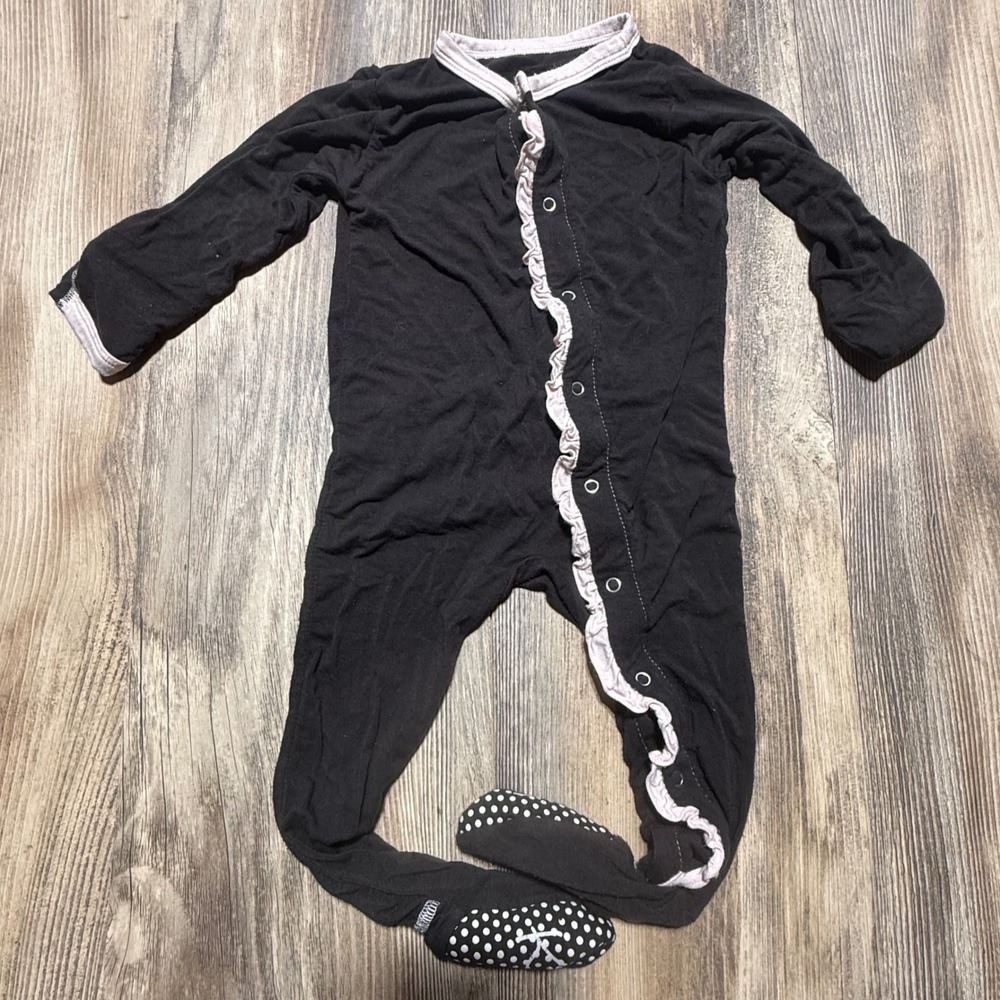 Kickee Pants Footed Sleeper Bamboo Ruffle Coquette Kids